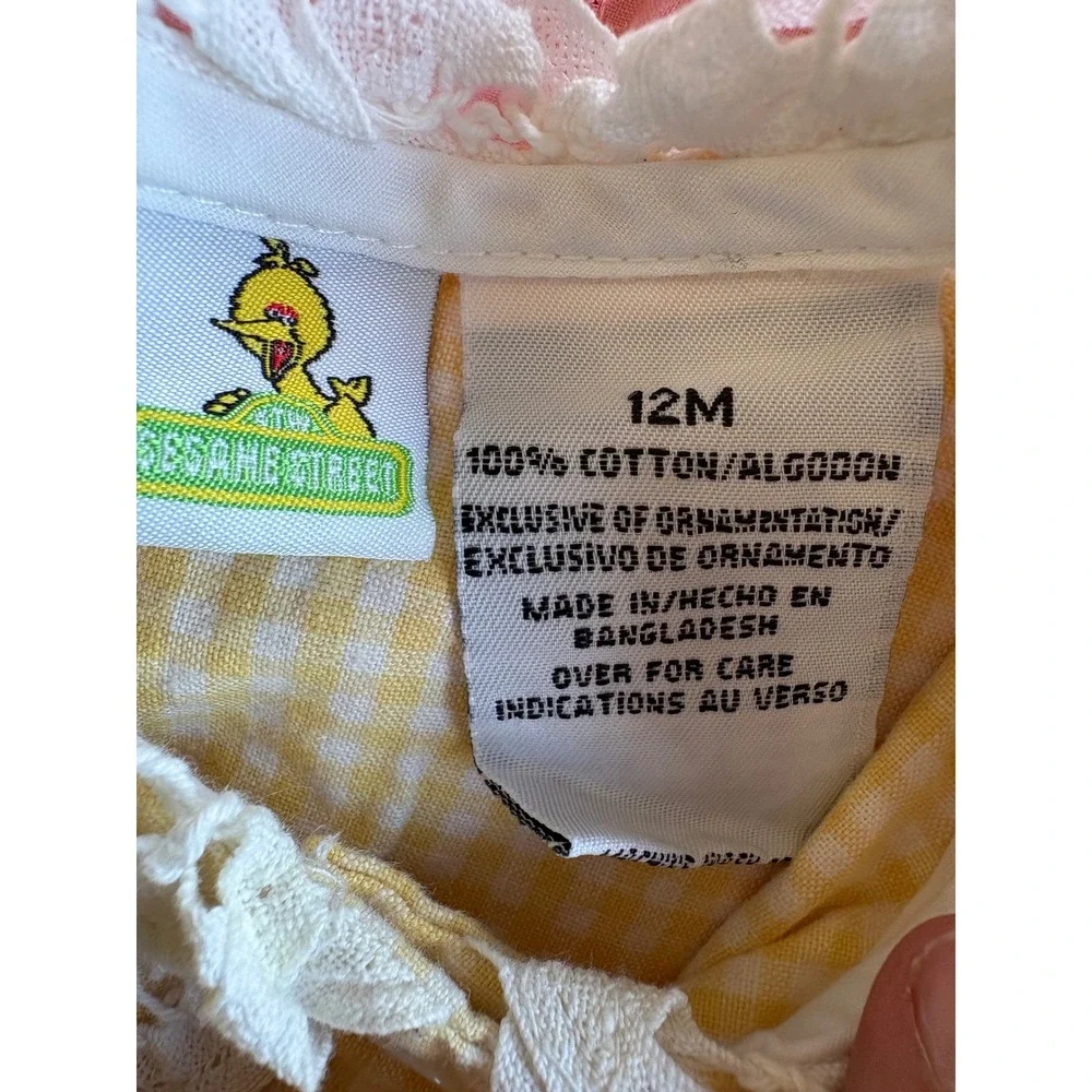 Vintage Baby Girl Lot 12M OshKosh Disney Sesame Street Peter Rabbit 9pc Clothing